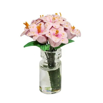 1:12 Miniatiūriniai Lėlių Gėlių Vaza Gėlių Kompozicijų Modelis Lėlių Apdailos Reikmenys